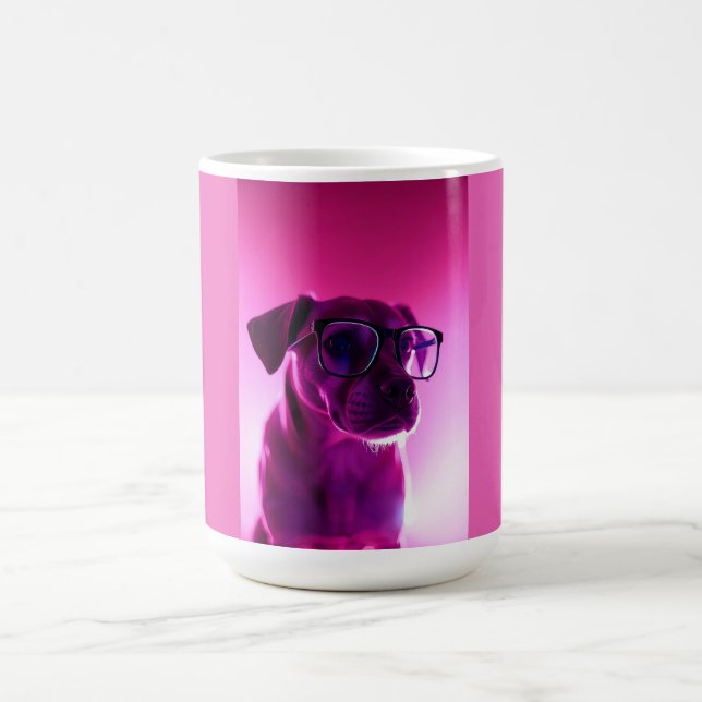 Caneca De Café Cachorro Legal com Óculos de Sol (Centro)