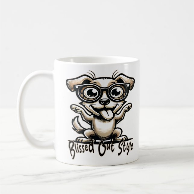 Caneca De Café Cachorro liso (Esquerda)