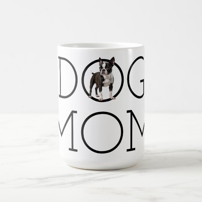 Caneca De Café Cachorro Mãe Boston Terrier (Centro)