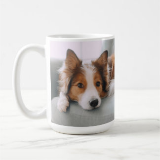 Caneca De Café Cachorro Mãe Cachorro Foto Rosa Pinça Imprime Melh