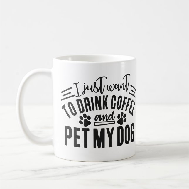 Caneca De Café Cachorro Mãe Cachorro Pai Pet Lover (Esquerda)
