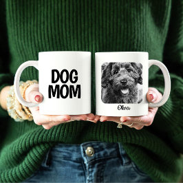Caneca De Café Cachorro Mãe Foto Mug com Nome de Cães
