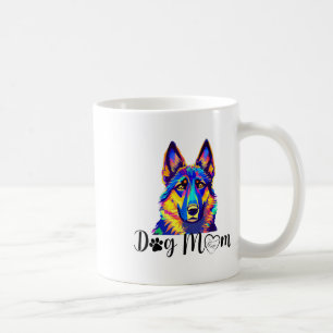 Caneca De Café Cachorro Mãe Legal, German shepherd Colorida Pr