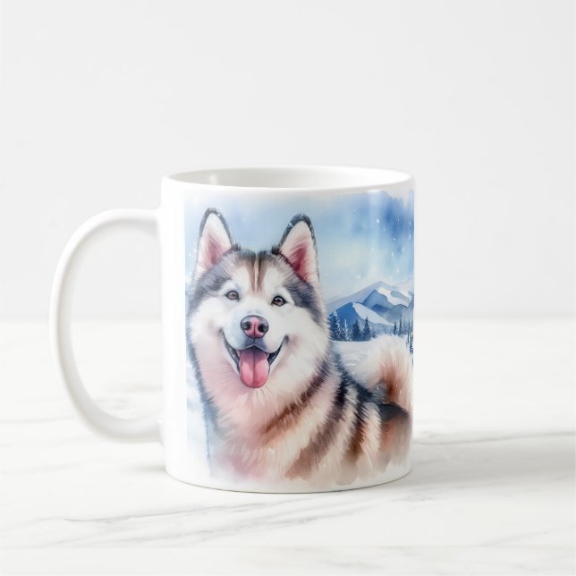Caneca De Café Cachorro Mãe / Pai Inverno Rouco - (Esquerda)