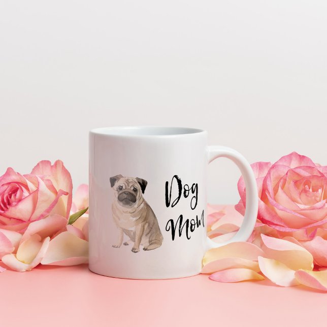 Caneca De Café Cachorro Mãe Pug (Criador carregado)