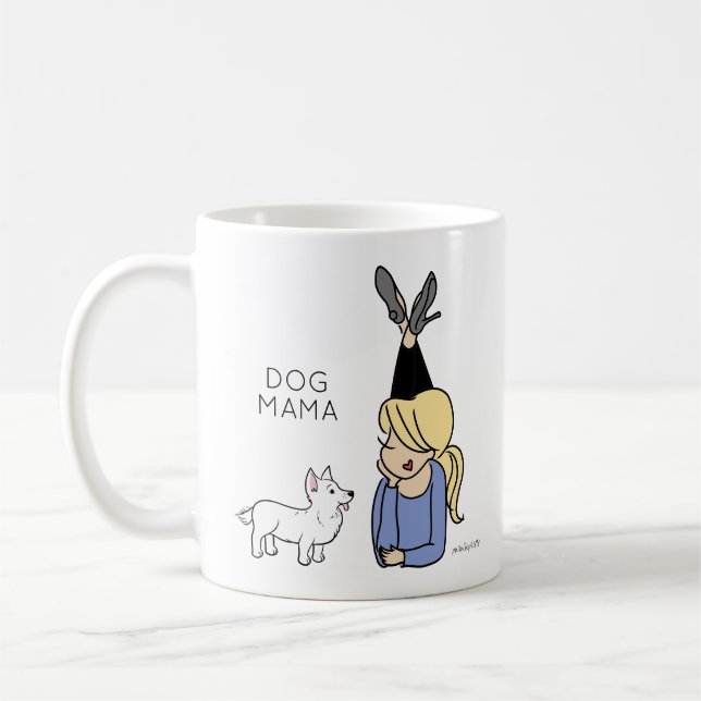 Caneca De Café Cachorro Mama Café Mug (Esquerda)