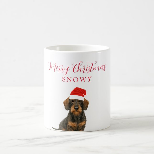 Caneca De Café Cachorro Miniatura com Chapéu de Natal Natal (Centro)