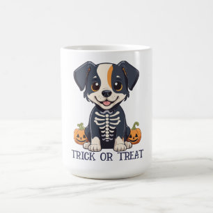 Caneca De Café Cachorro na fantasia de Halloween