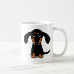 Caneca De Café Cachorro Negro e Cachorro Pupado de Longa Distânc