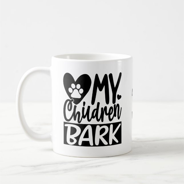 Caneca De Café Cachorro Parente Personalizável (Esquerda)