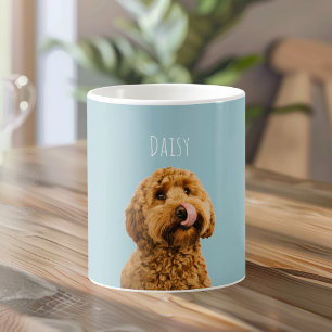 Caneca De Café Cachorro Personalizado com Nome   Foto de Animal d