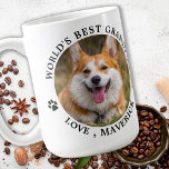 Caneca De Café Cachorro Personalizado de Fotos Pet<br><div class="desc">O melhor vovô de cachorro do mundo... Surpreenda seu Avô de Cachorro favorito neste Dia de os pais, Natal ou seu aniversário com esta super fofinha caneca personalizada. Personalize esta caneca do avô com as fotos favoritas do seu cachorro e o nome. Duplo lado - você pode tirar fotos diferentes...</div>