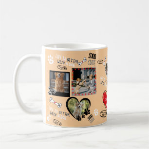 Caneca De Café Cachorro Personalizado, Foto Personalizada De Cach