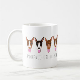 Caneca De Café Cachorro Podenco Orito Personalizável