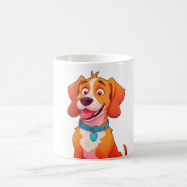Caneca De Café Cachorro-Pop de-Arte Cão-De-Arte Cachorro E Bobo D