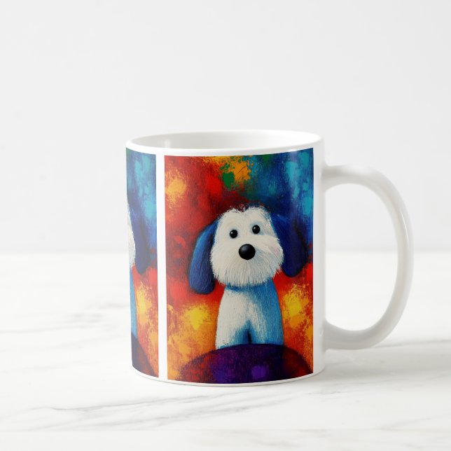 Caneca De Café Cachorro Portraje Café Mug (Direita)