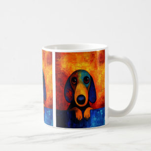 Caneca De Café Cachorro Portraje Café Mug