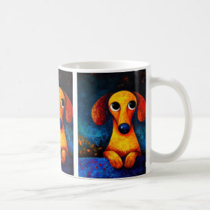 Caneca De Café Cachorro Portraje Café Mug