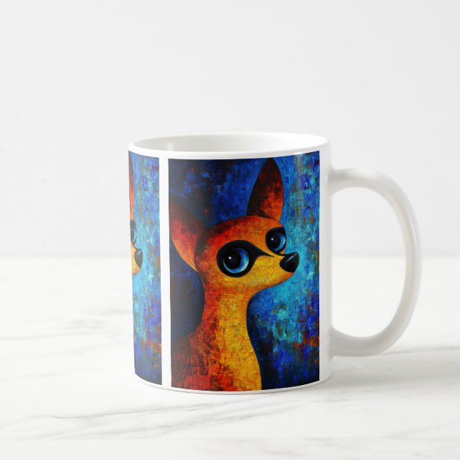 Caneca De Café Cachorro Portraje Café Mug (Direita)