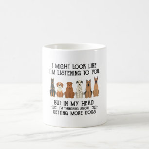 Caneca De Café Cachorro, posso parecer que estou te ouvindo engra