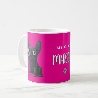 Caneca De Café Cachorro preto-branco Cachorro-preto-roxa