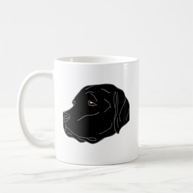 Caneca De Café Cachorro Preto Mamã (Esquerda)
