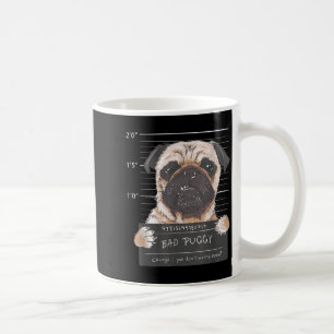 Caneca De Café Cachorro Pug Fofo Foto Ruim Humor de Cachorro Engr