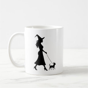 Caneca De Café Cachorro-quente Bruxinha Andando