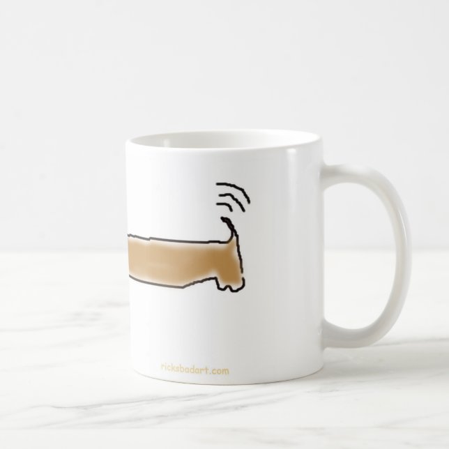 Caneca De Café Cachorro quente com cachorro quente (Direita)