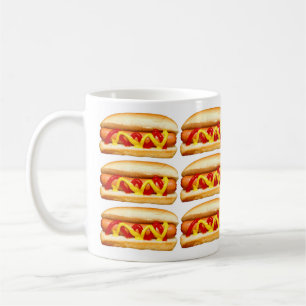 Caneca De Café Cachorro Quente de Foodie Engraçado