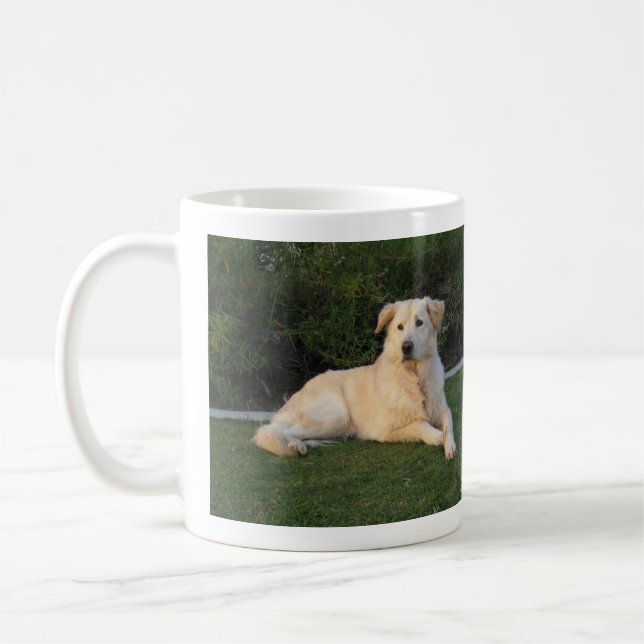 Caneca De Café Cachorro Relaxando (Esquerda)
