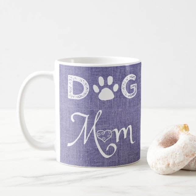 Caneca De Café Cachorro Roxo Cachorro Mãe Cãozinho (Com Donut)