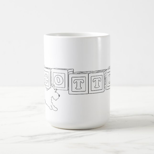 Caneca De Café Cachorro Scottie (Centro)