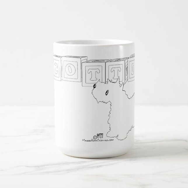 Caneca De Café Cachorro Scottie (Centro)
