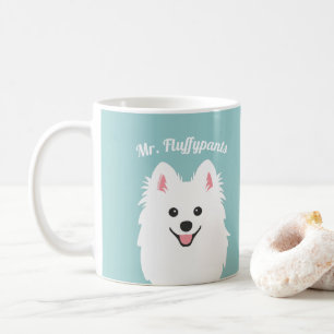 Caneca De Café Cachorro Spitz Japonês Personalizado / Samoyed Mug
