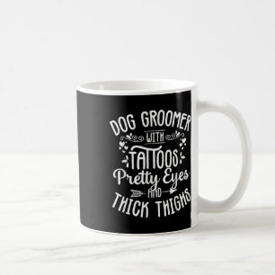 Caneca De Café Cachorro Tatuagens Olhos Bonito Pet Almoçando Pupp