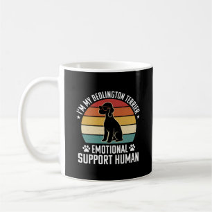 Caneca De Café Cachorro Terrier Bedlington Engraçado Suporte Emoc