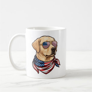 Caneca De Café Cachorro Usa Óculos De Sol Lenço