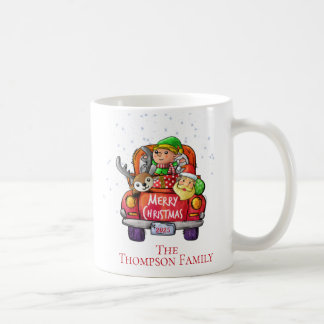 Caneca De Café Cachorro Vermelho Cachorro de Natal