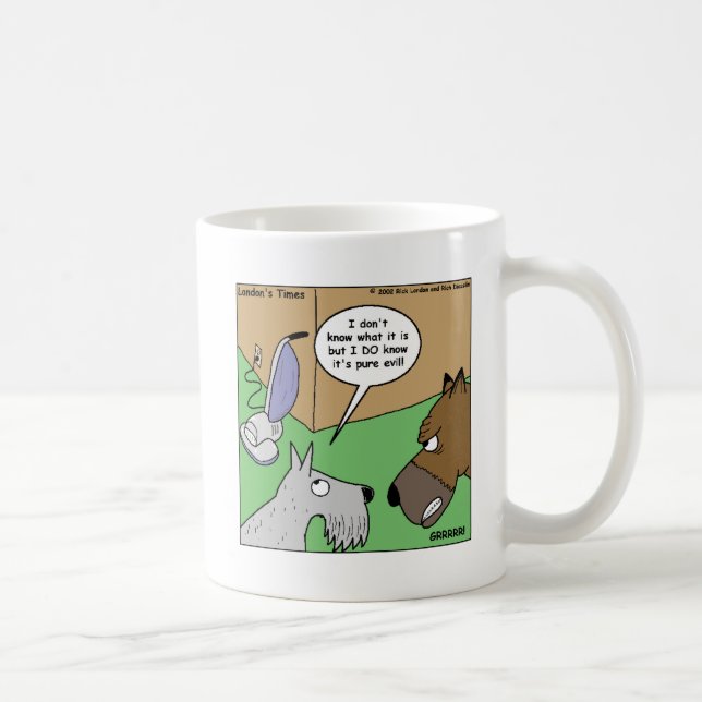 Caneca De Café Cachorro VS. Aspirador de pó Presentes e Colecioná (Direita)