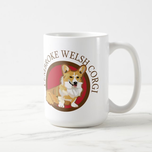 Caneca De Café Cachorroke welsh corgi (Direita)
