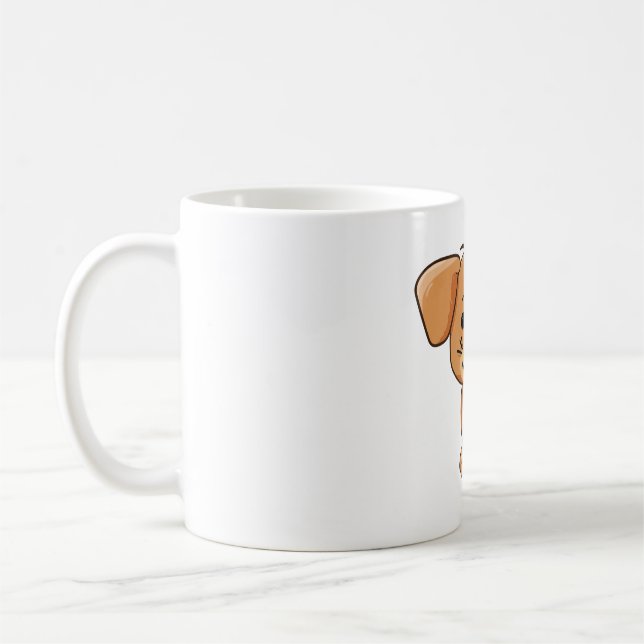Caneca De Café Cachorros bonitos são engraçados e espertos (Esquerda)