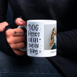 Caneca De Café Cachorros Curam Tudo Foto Personalizada Mug<br><div class="desc">Personalize esta caneca com seu texto e foto para criar um presente de um tipo! Editável a qualquer cor de sua escolha. Concebido por Berry Berry Sweet,  moderno Stationery e presentes personalizados. Visite nosso site em www.berryberrysweet.com para ver nossas linhas de produtos de cheio.</div>