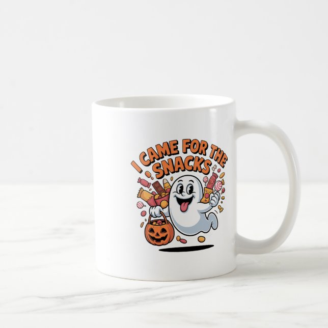 Caneca De Café Cachorros de Halloween Ghost Engraçados Doces (Direita)
