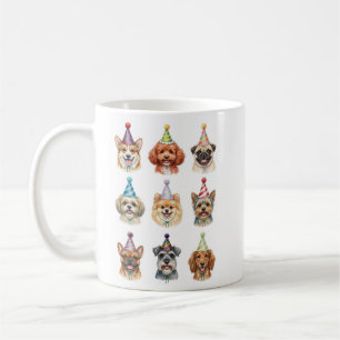 Caneca De Café Cachorros de Lapela Fofos Presente de Aniversário 