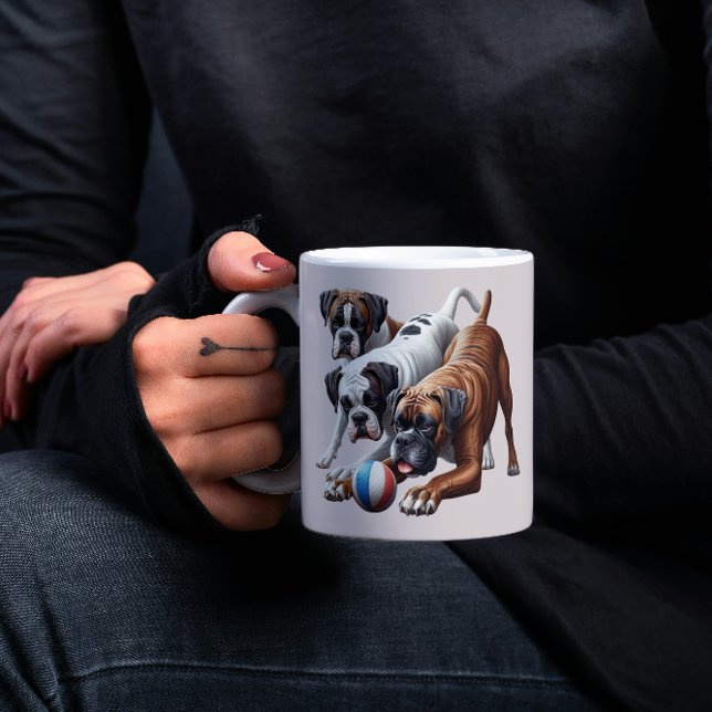Caneca De Café Cachorros e Bola Reproduzíveis (Criador carregado)