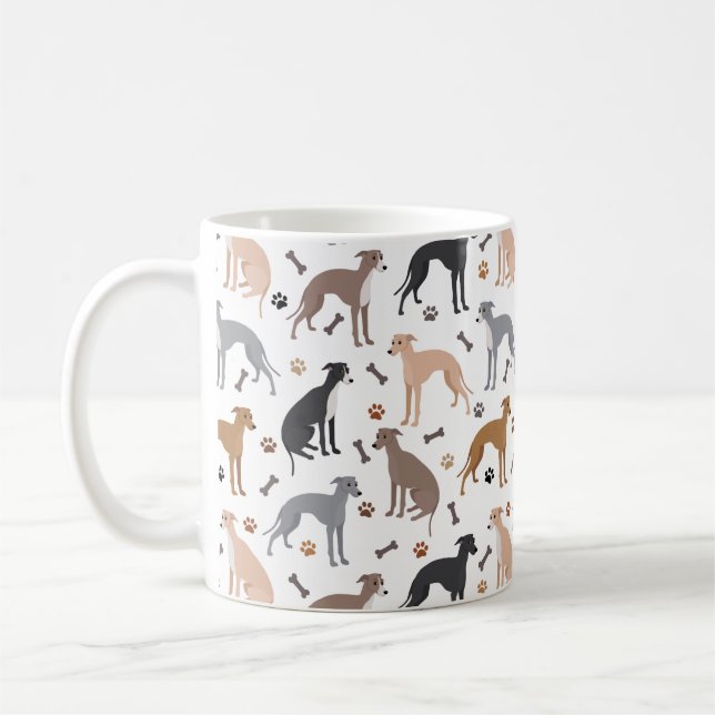 Caneca De Café Cachorros e patas de galhões italianos (Esquerda)