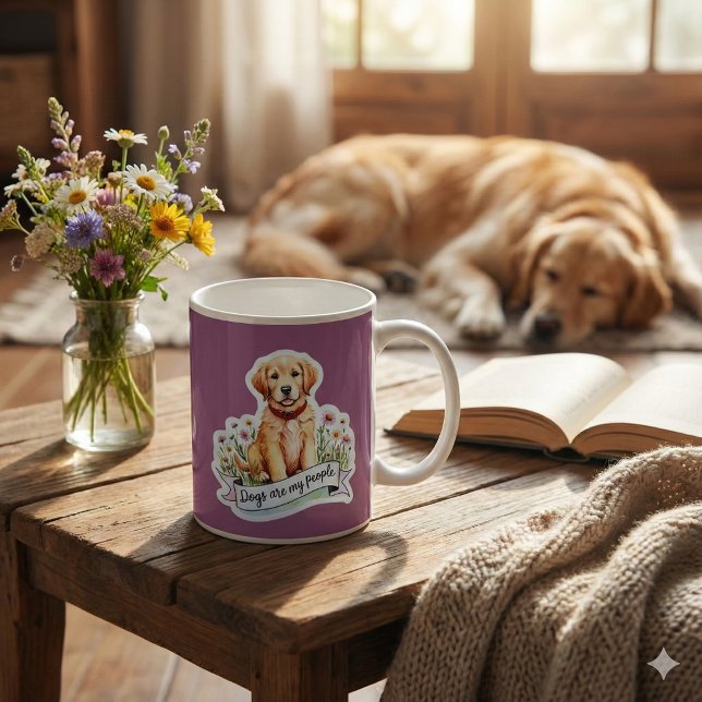 Caneca De Café Cachorros São Minha Pessoas (This adorable, "Dogs are my people" mug would make a great gift for the dog lover in your life! )