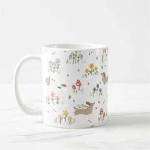 Caneca De Café Cachshund Lover Dog Amadurece Café de Flor Selvage
