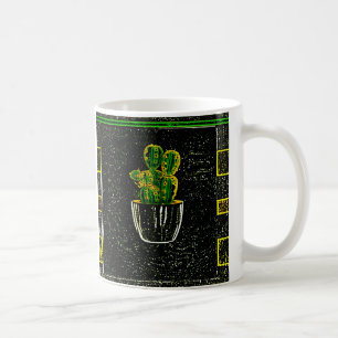 Caneca De Café Cacto desenhado